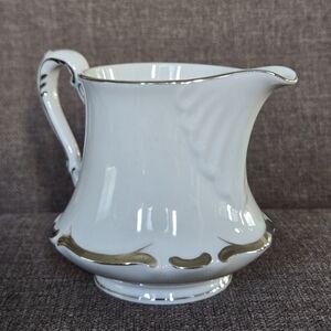 Vintage Harmony House Starlight 3656 Creamer Fine China Japan Hand Painted Trim